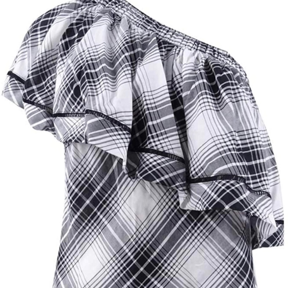Lauren Ralph Lauren ruffle one shoulder top